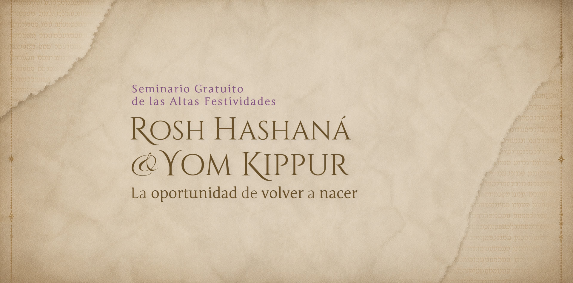 Rosh Hashaná y Yom Kippur